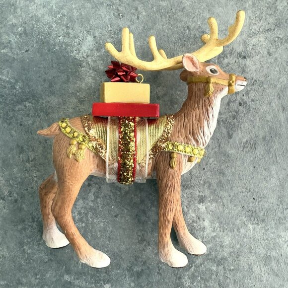 2016 Hallmark Keepsake Father Christmas’s Reindeer Limited Edition Ornament - Picture 1 of 6